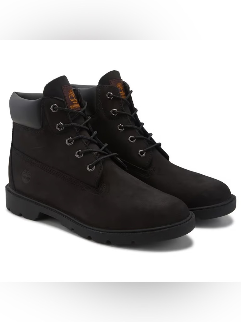 Timberland Big Kids' 6" Classic Waterproof Black Boots